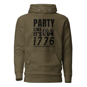 Soft – Party Like It’s 1776 – Black Text – Unisex – Hoodie