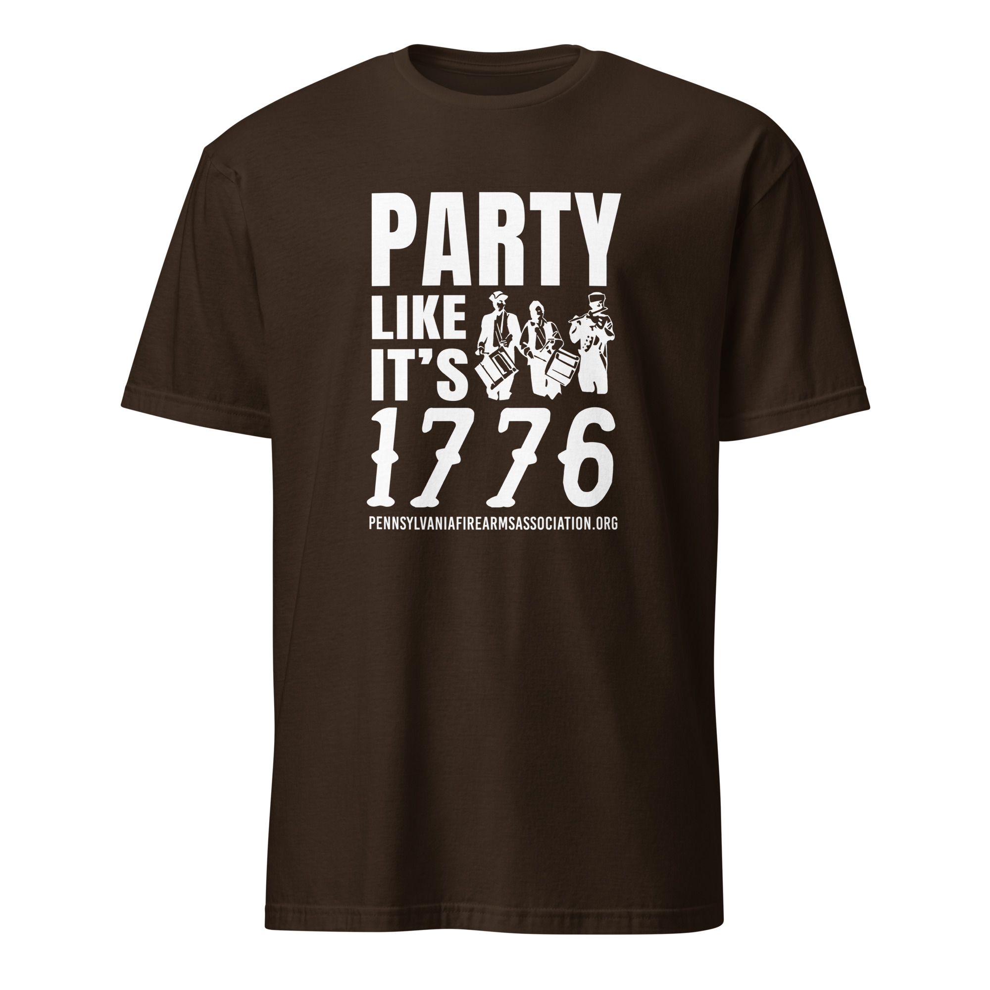 Supersoft – Short Sleeve – White Text – “Party Like It’s 1776” - Image 3