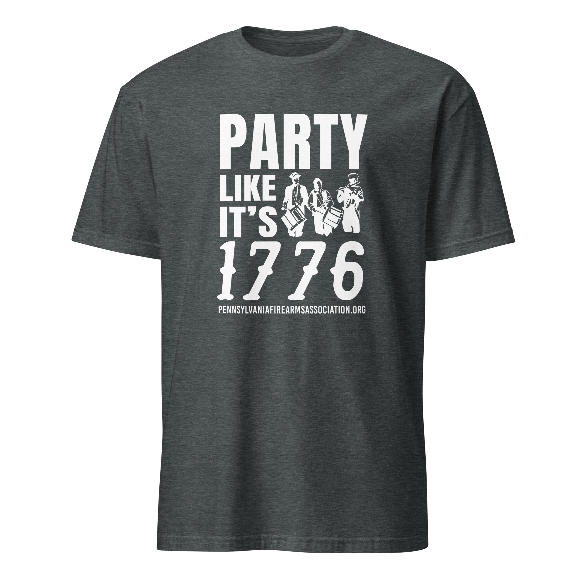Supersoft – Short Sleeve – White Text – “Party Like It’s 1776” - Image 4