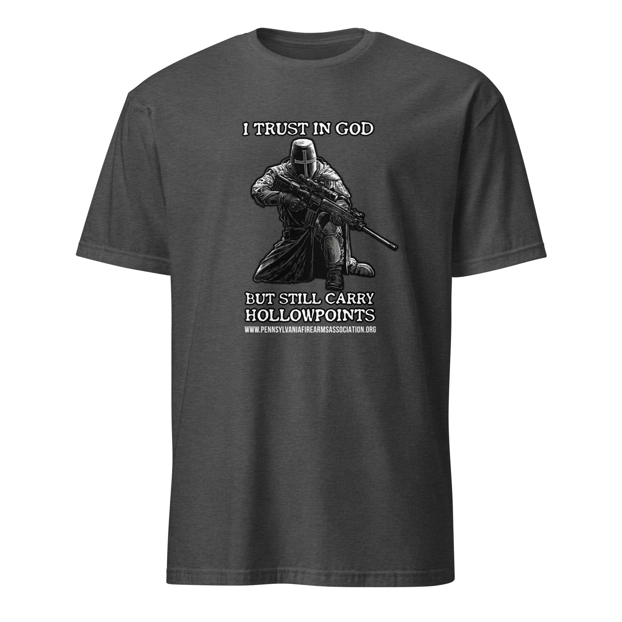 Supersoft – Short-Sleeve – Unisex – White Letters “I Trust In God” - Image 4