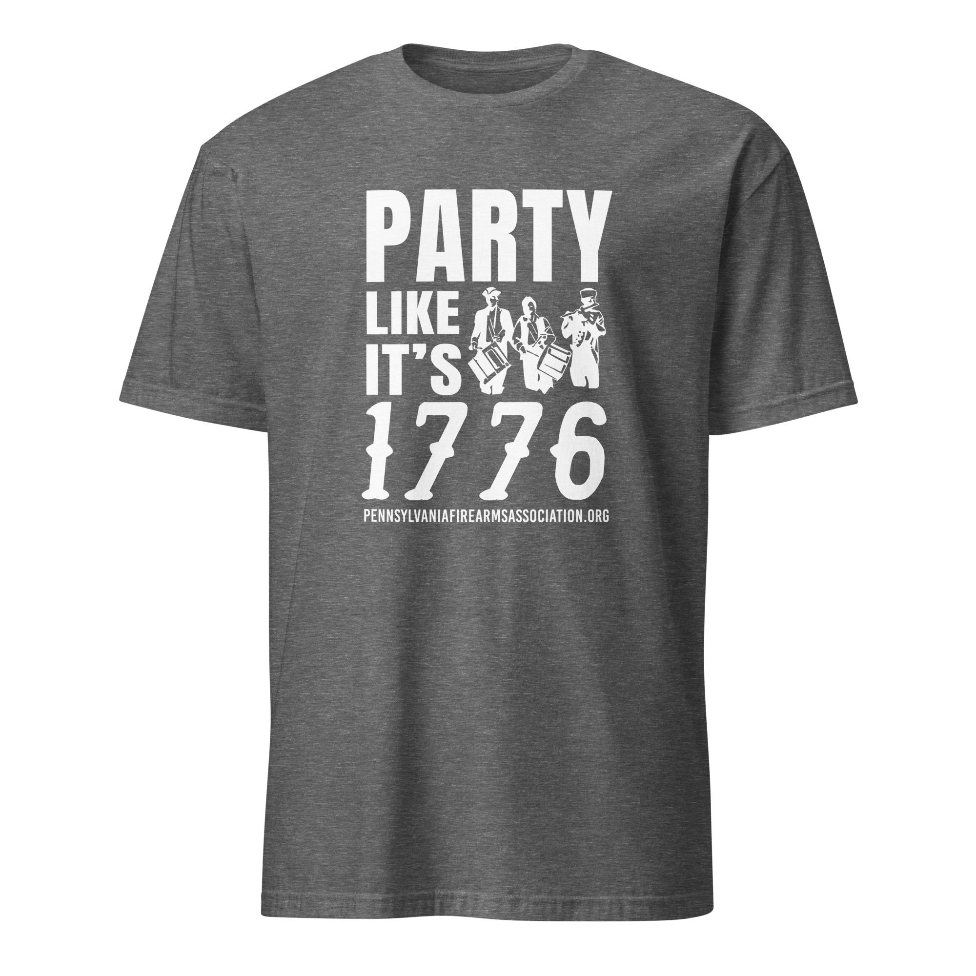 Supersoft – Short Sleeve – White Text – “Party Like It’s 1776” - Image 6