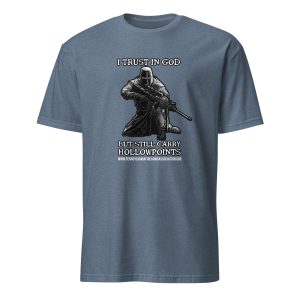 Supersoft – Short-Sleeve – Unisex – White Letters “I Trust In God”