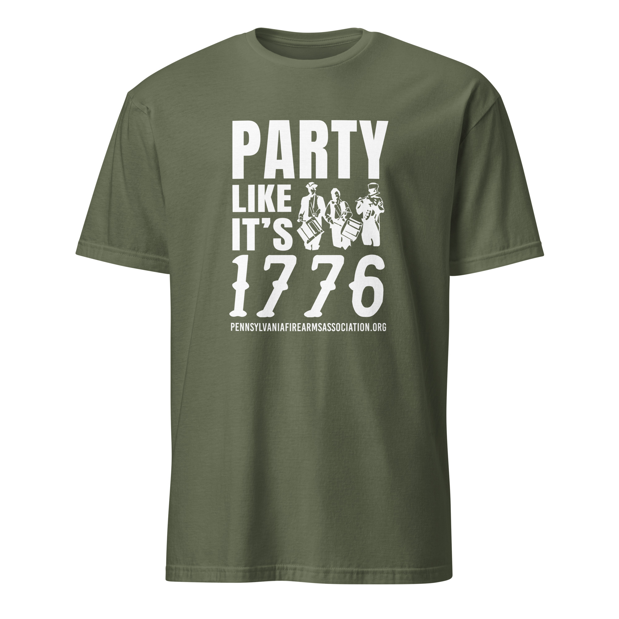 Supersoft – Short Sleeve – White Text – “Party Like It’s 1776” - Image 7