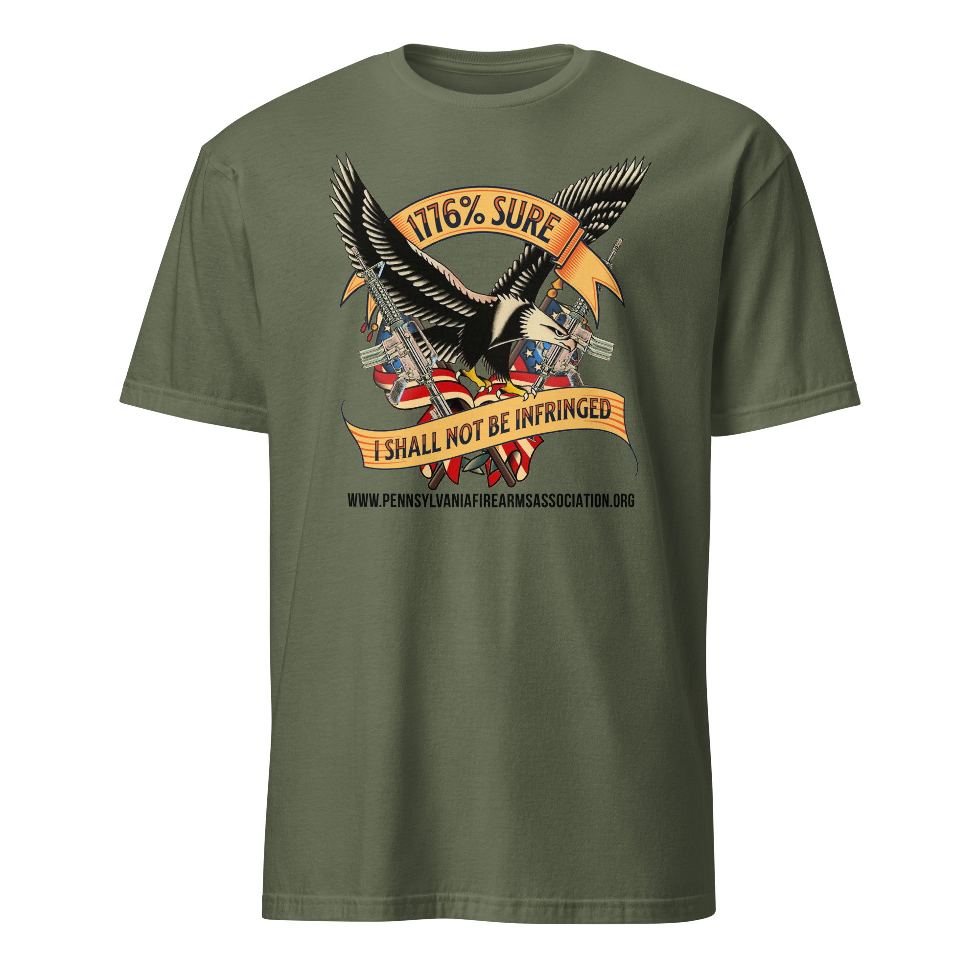Supersoft – Short-Sleeve – Unisex – Black Text “I’m 1776% Sure” - Image 2