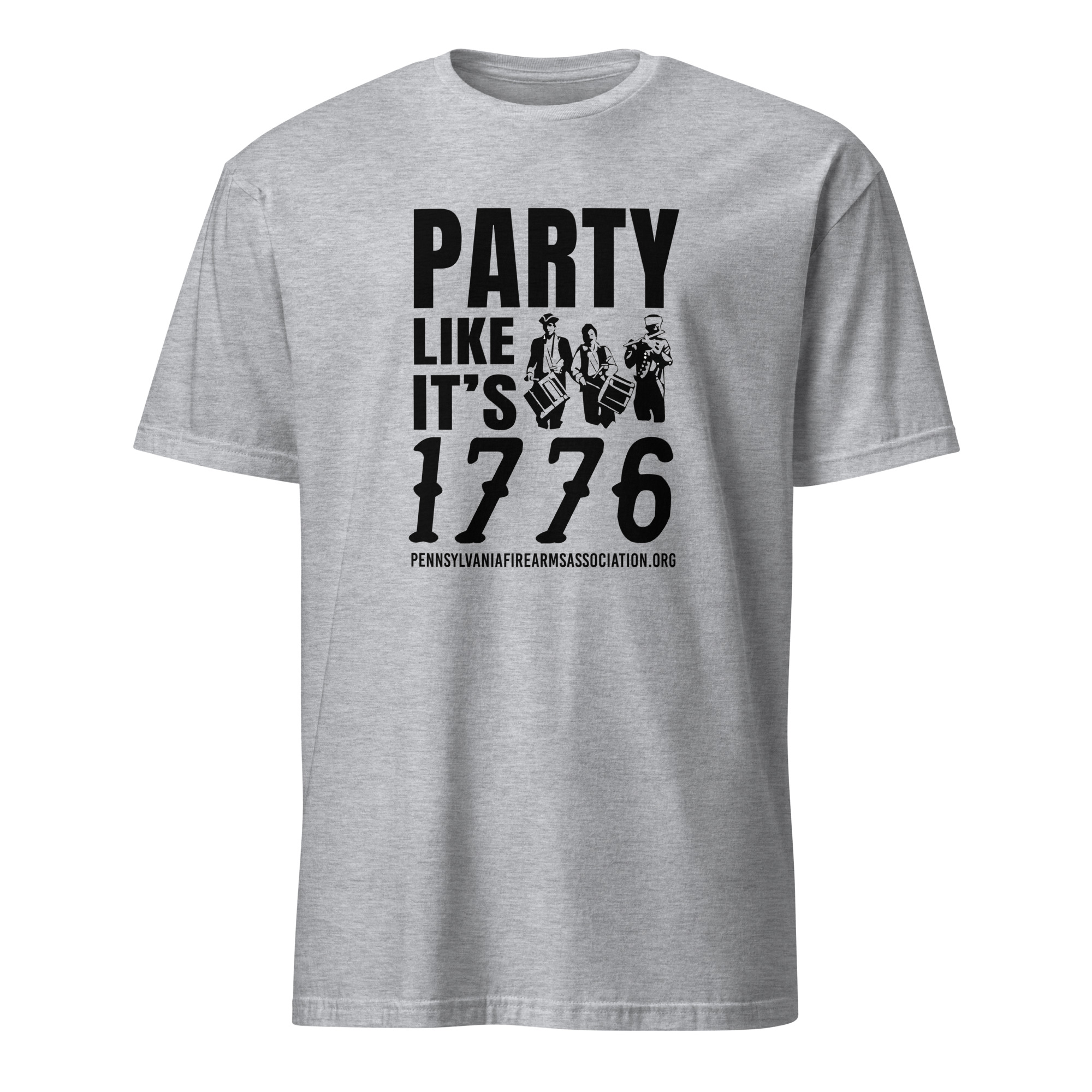 Supersoft – Short-Sleeve- Unisex – Dark Text – “Party Like It’s 1776” - Image 5
