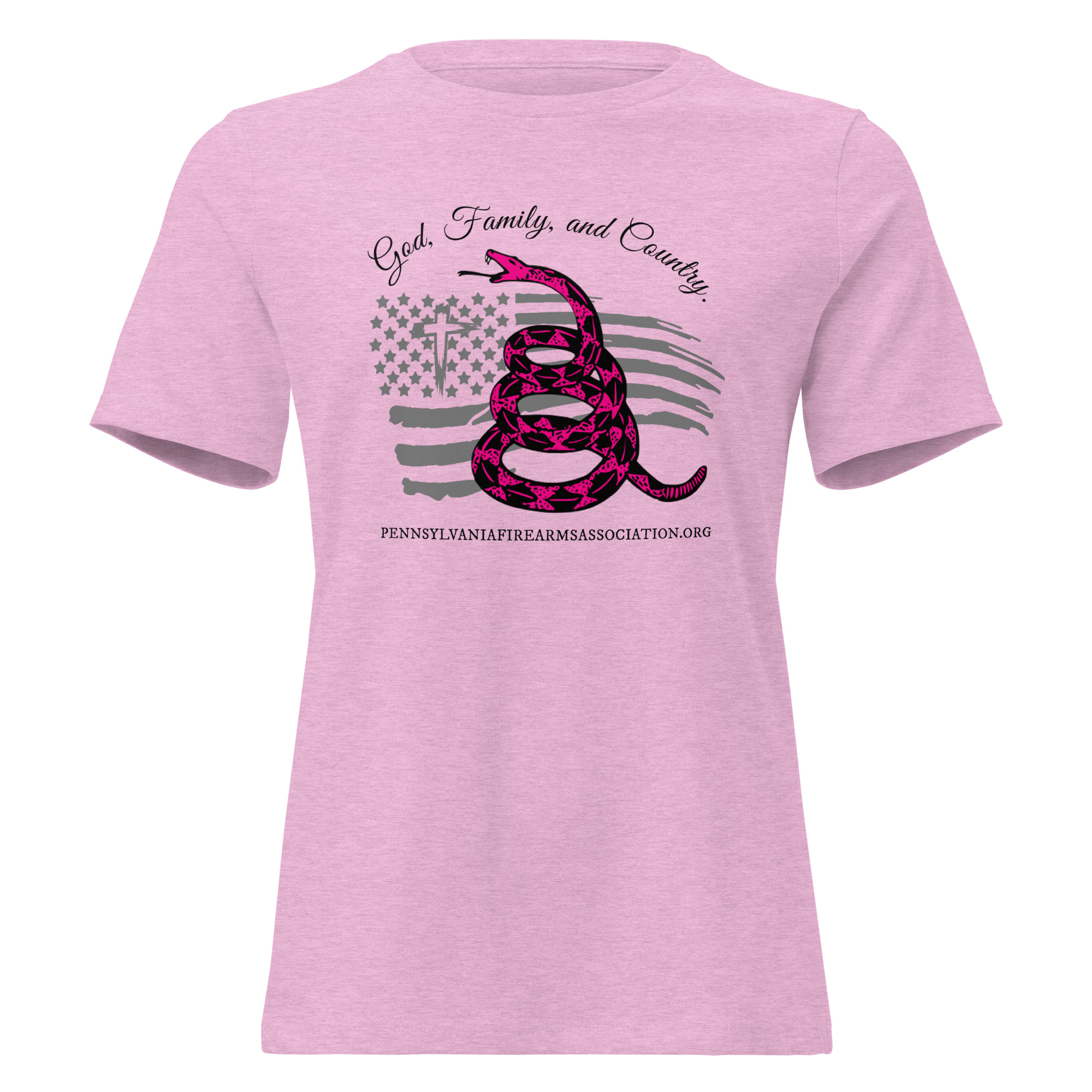 Supersoft – Short Sleeve – Women’s – White Text – God, Family and Country - Image 5