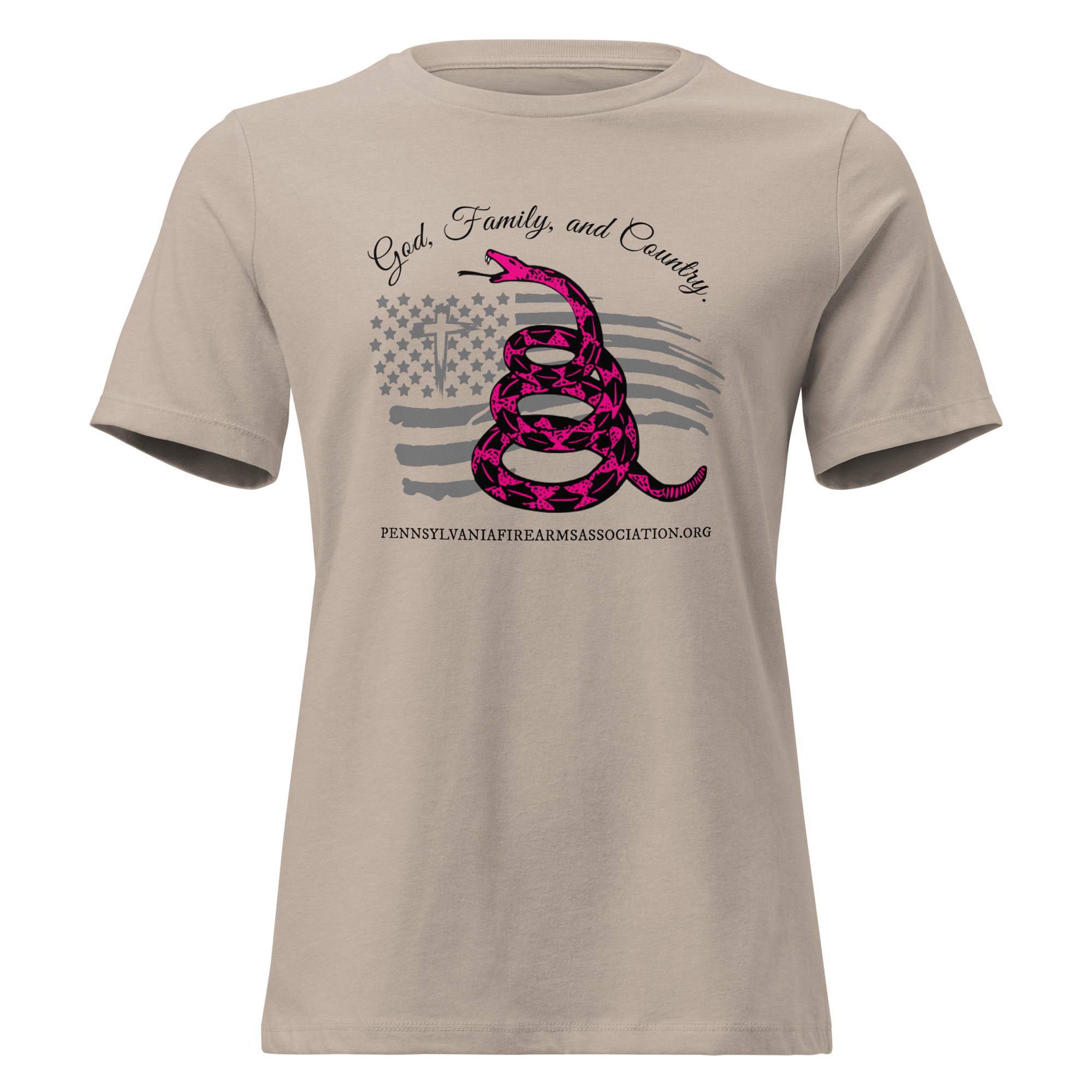 Supersoft – Short Sleeve – Women’s – White Text – God, Family and Country - Image 4