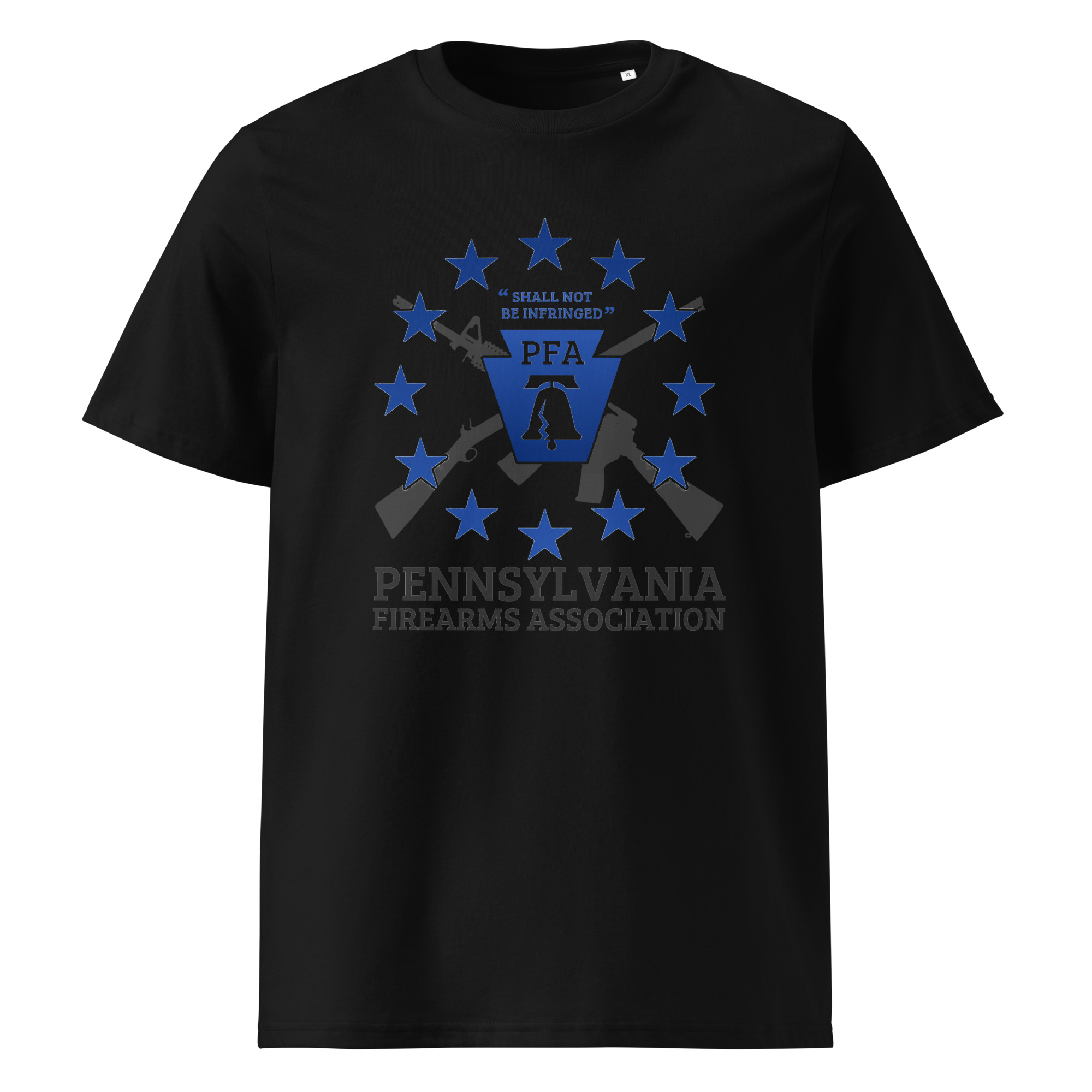 Unisex organic ribbed neck t-shirt - Image 2