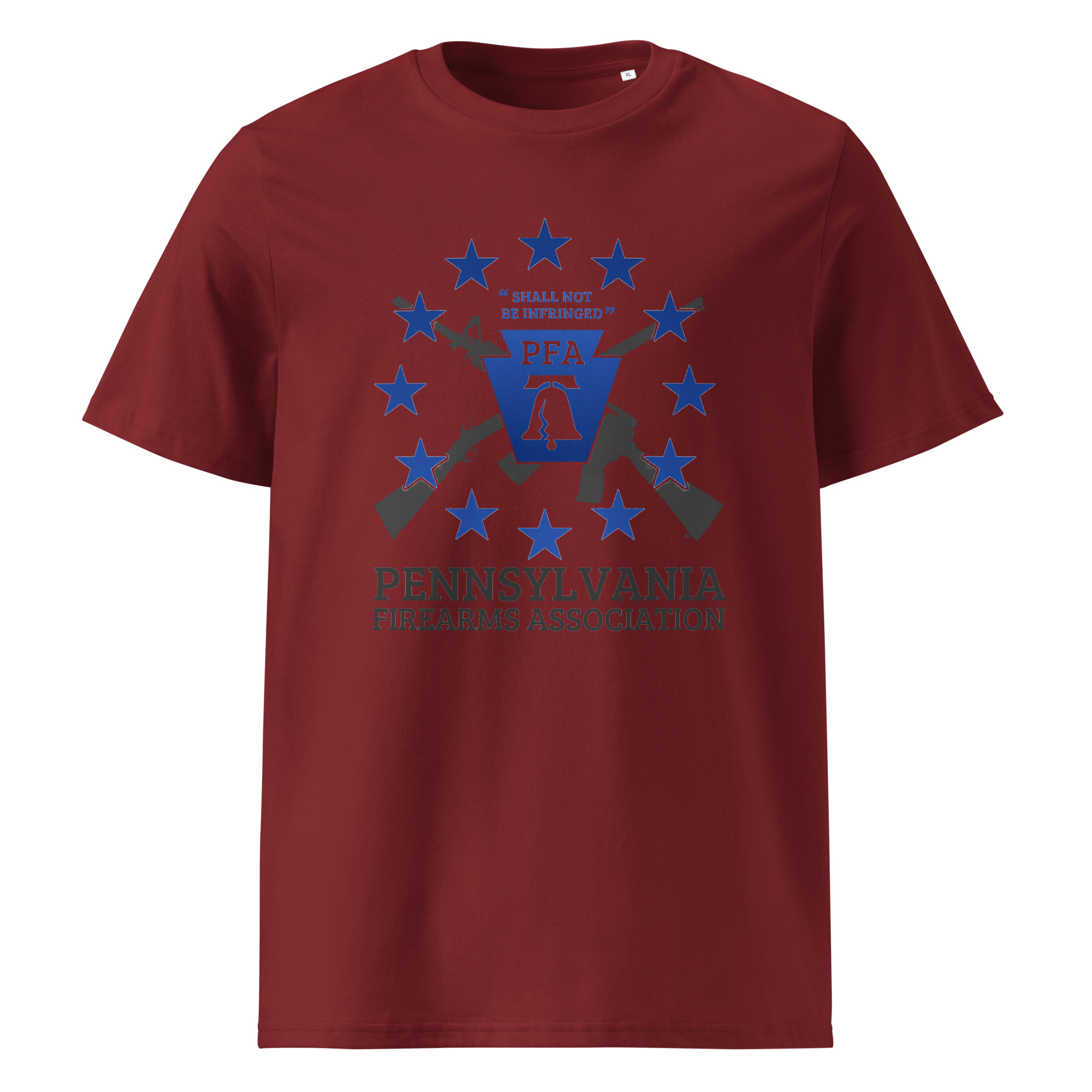 Unisex organic ribbed neck t-shirt - Image 5