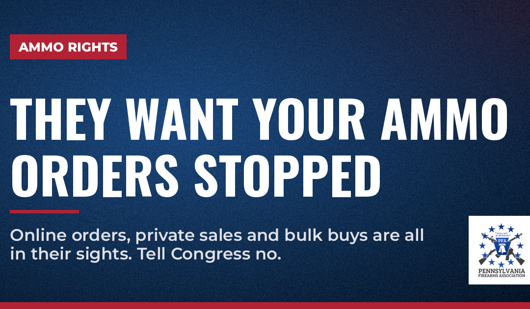 They Want Your Ammo Orders Stopped
